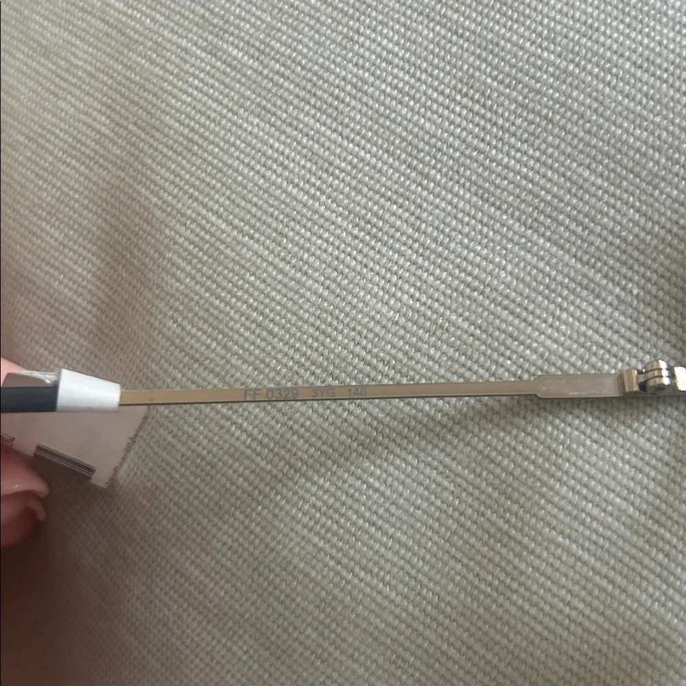 New Fendi FF 0329 Eyeglasses Silver 53mm Aviator Optical Frames